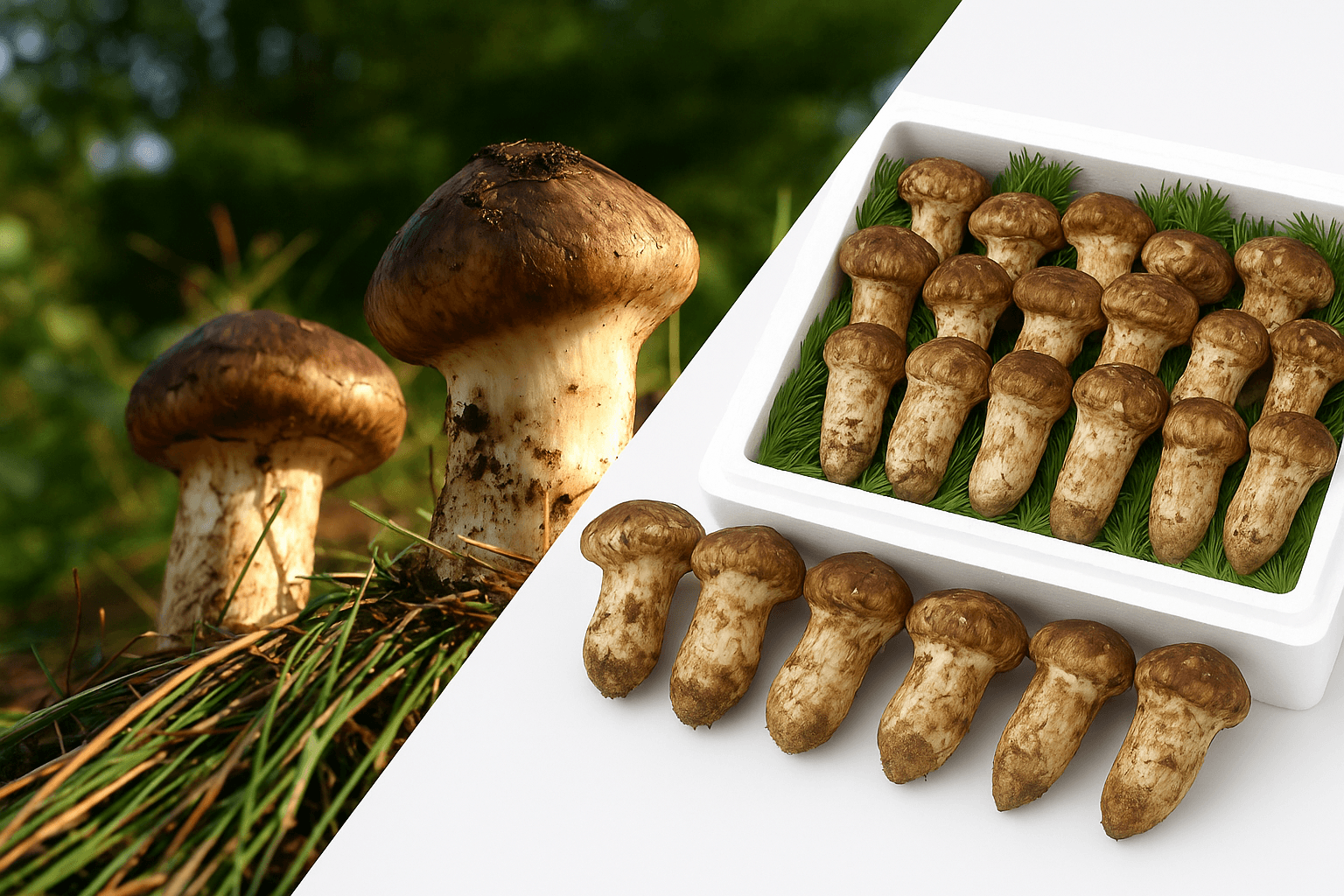 중국 송이버섯 산지